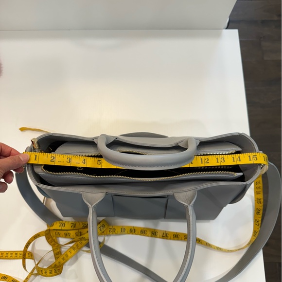 Stella Bianca Blue Gray Genuine leather woven bag | Satchel style | Crossbody - Picture 16 of 16